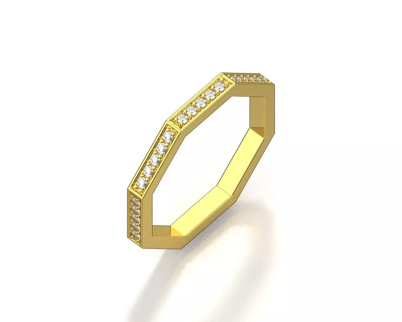 Octagon Ring 3d Print Model 3D print model_0
