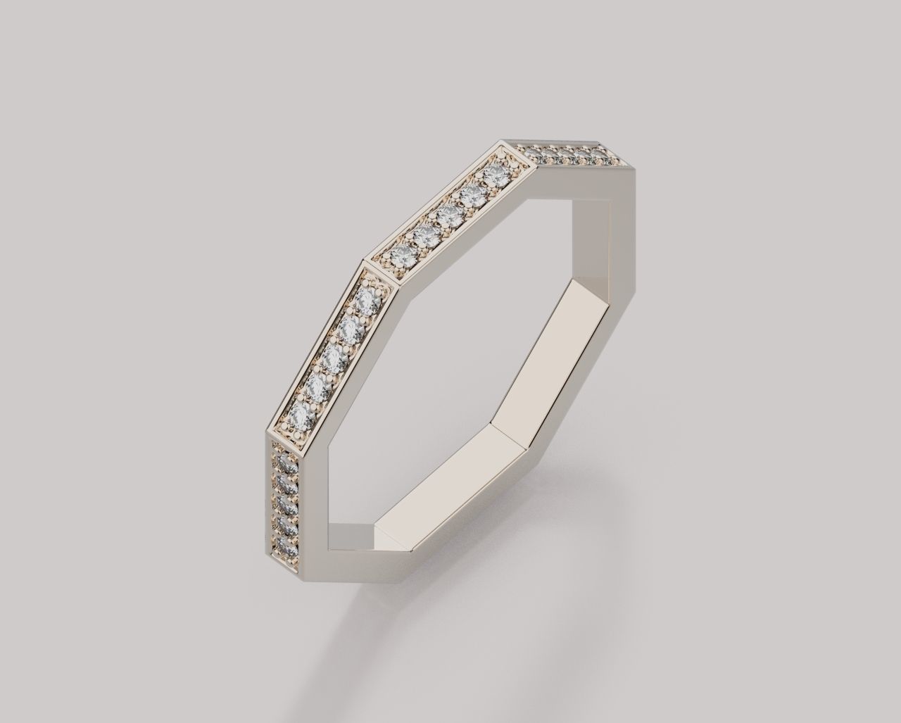 Octagon Ring 3d Print Model 3D print model_7