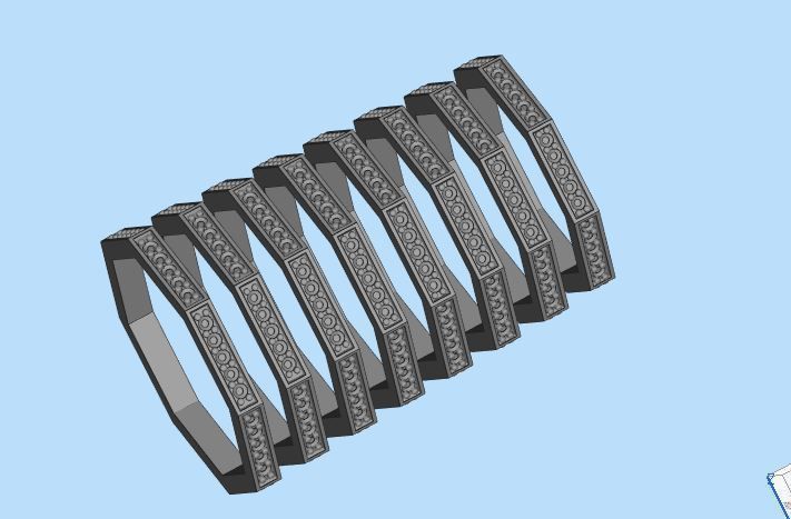 Octagon Ring 3d Print Model 3D print model_4