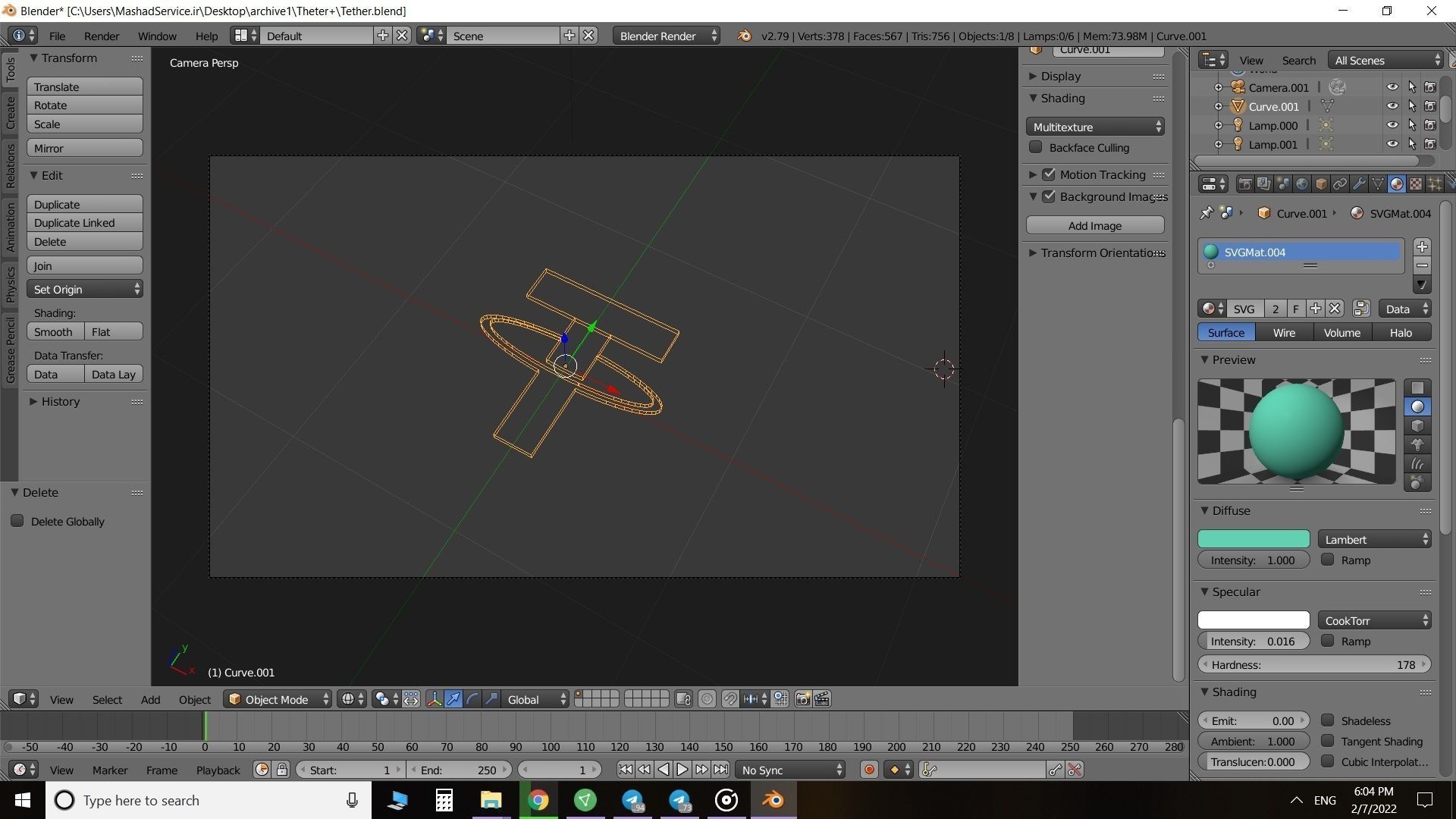 Tether logo 3D model_4