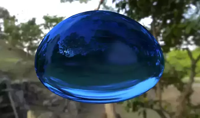 A blue slime  3D model