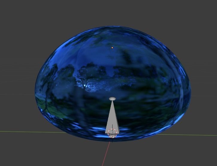 A blue slime  3D model_1