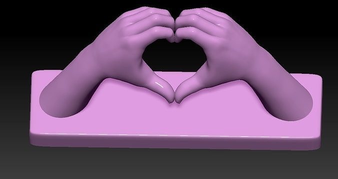 A HEART HANDS 3D print model