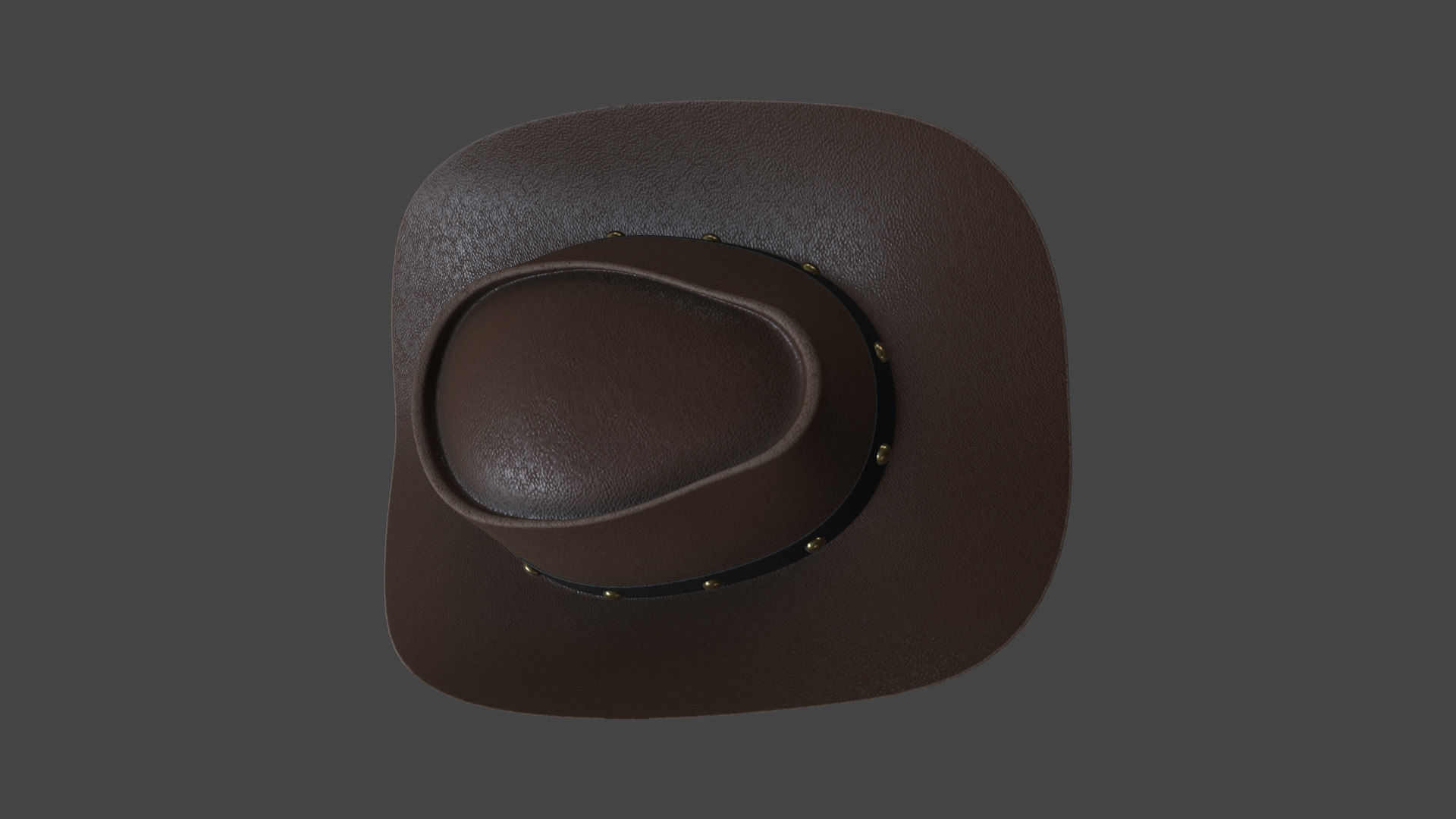 HATS-001 Cowboy Hat 3D model_3
