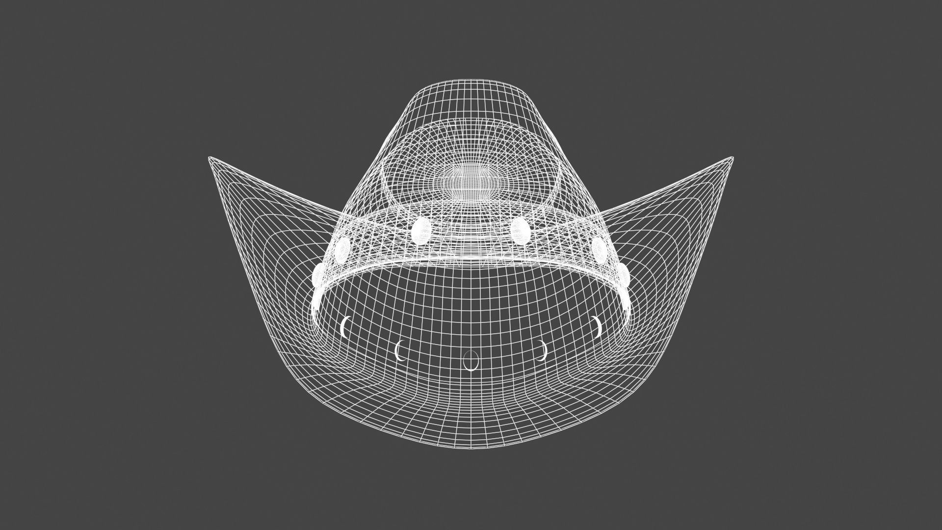 HATS-001 Cowboy Hat 3D model_8