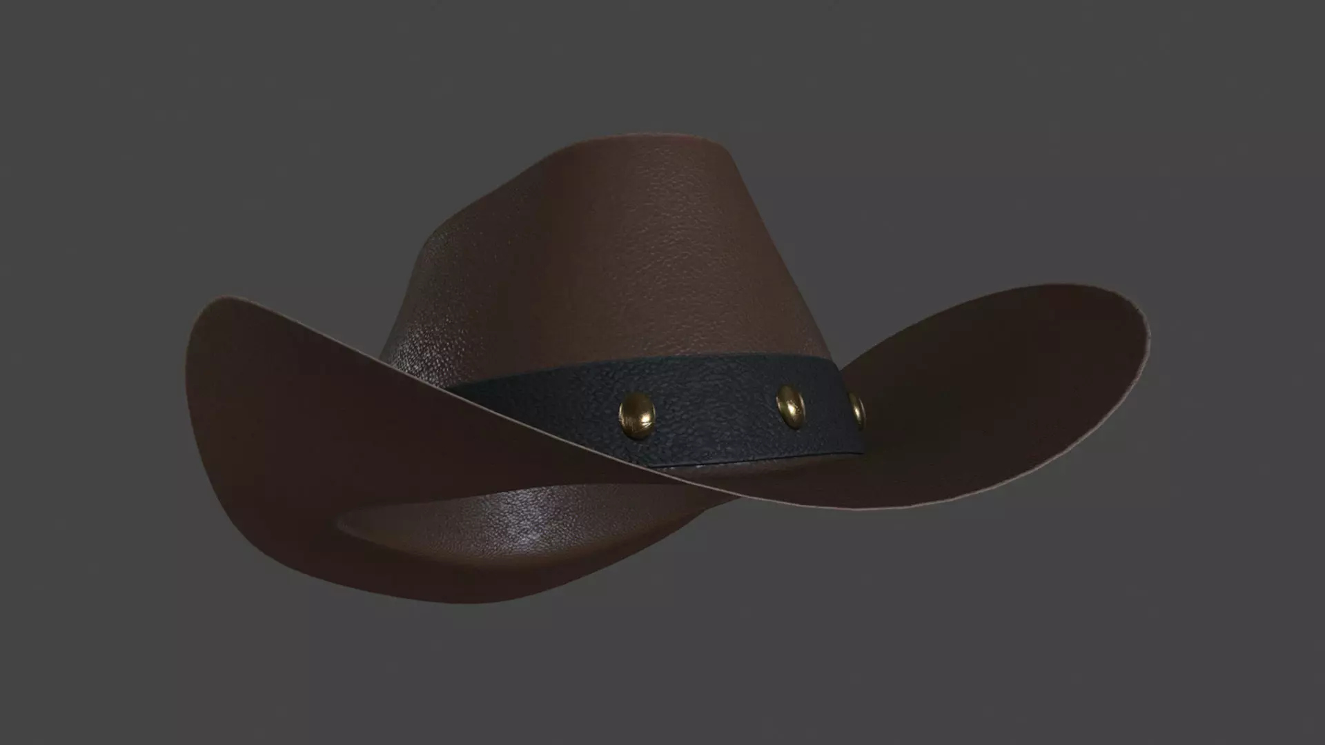 HATS-001 Cowboy Hat 3D model_0
