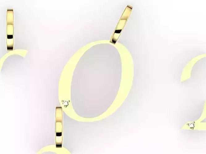 letterO pendant stl verifed