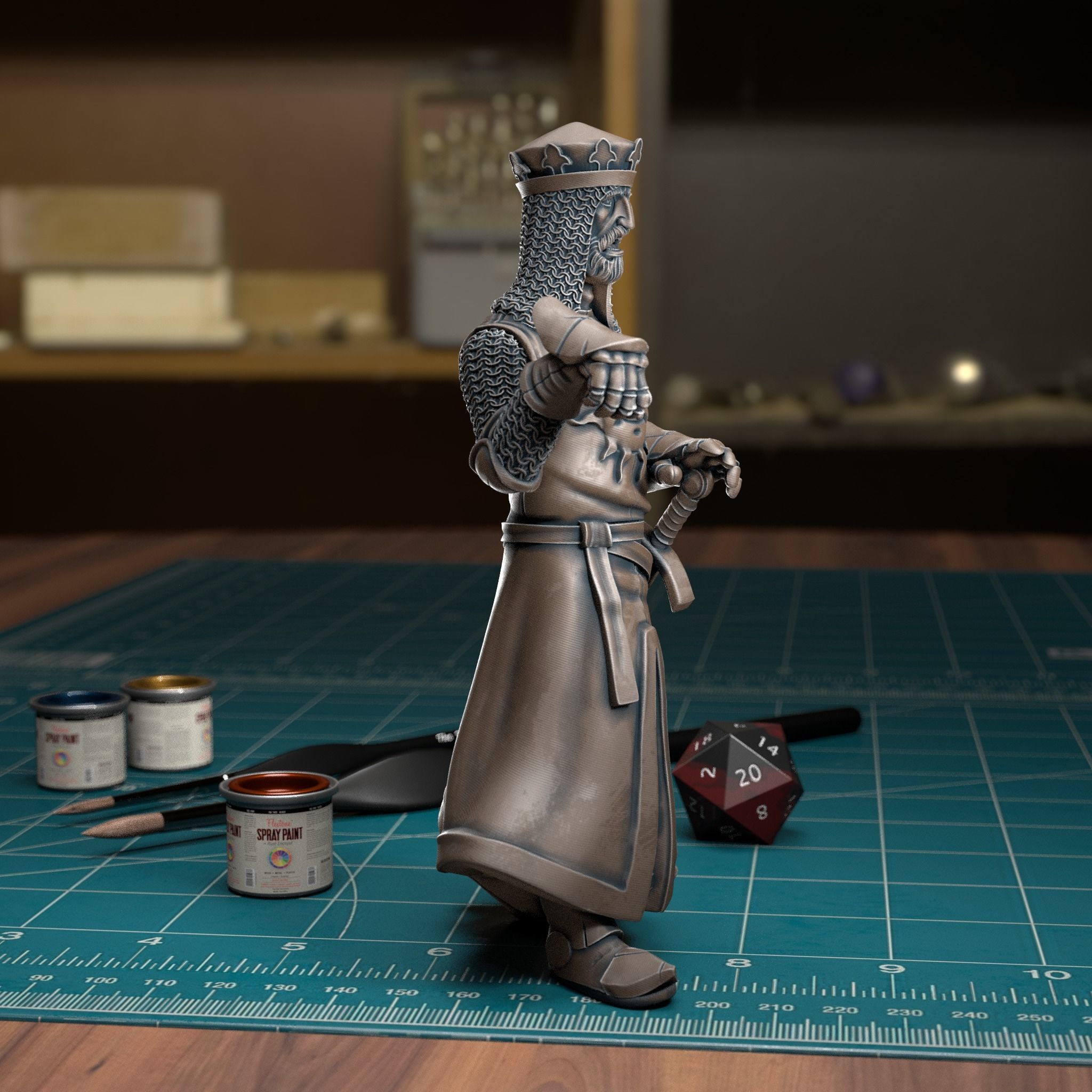 King Arthur - Pre-Supported 3D print model_4