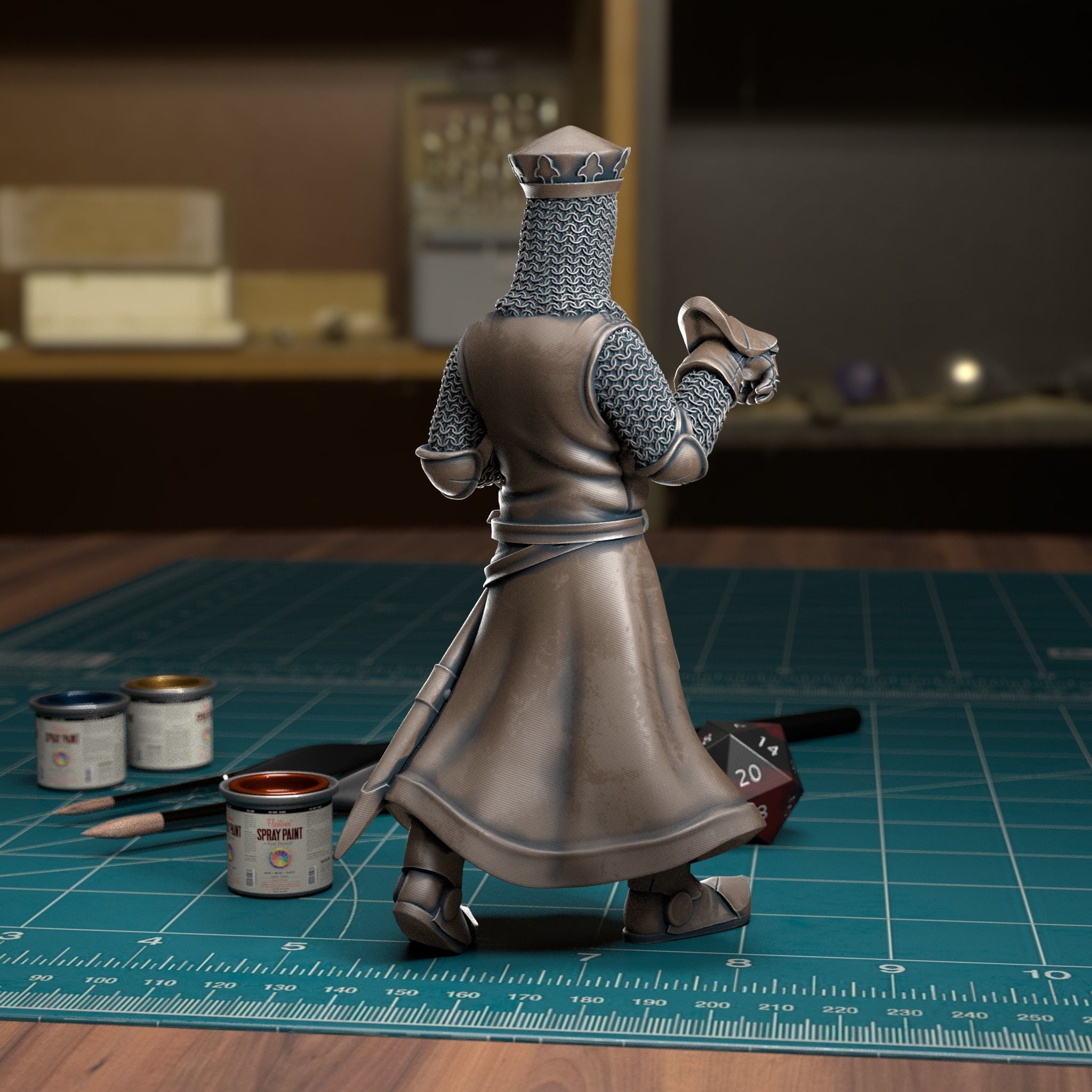 King Arthur - Pre-Supported 3D print model_3