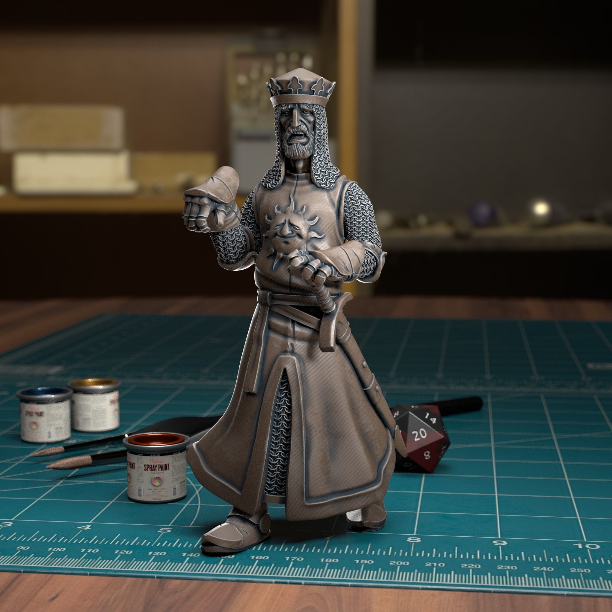 King Arthur - Pre-Supported 3D print model_1