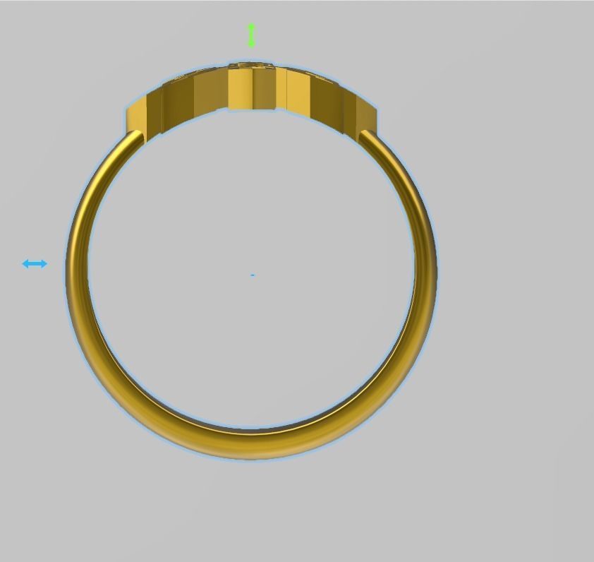 geometric ring symmetrical 3D print model_6
