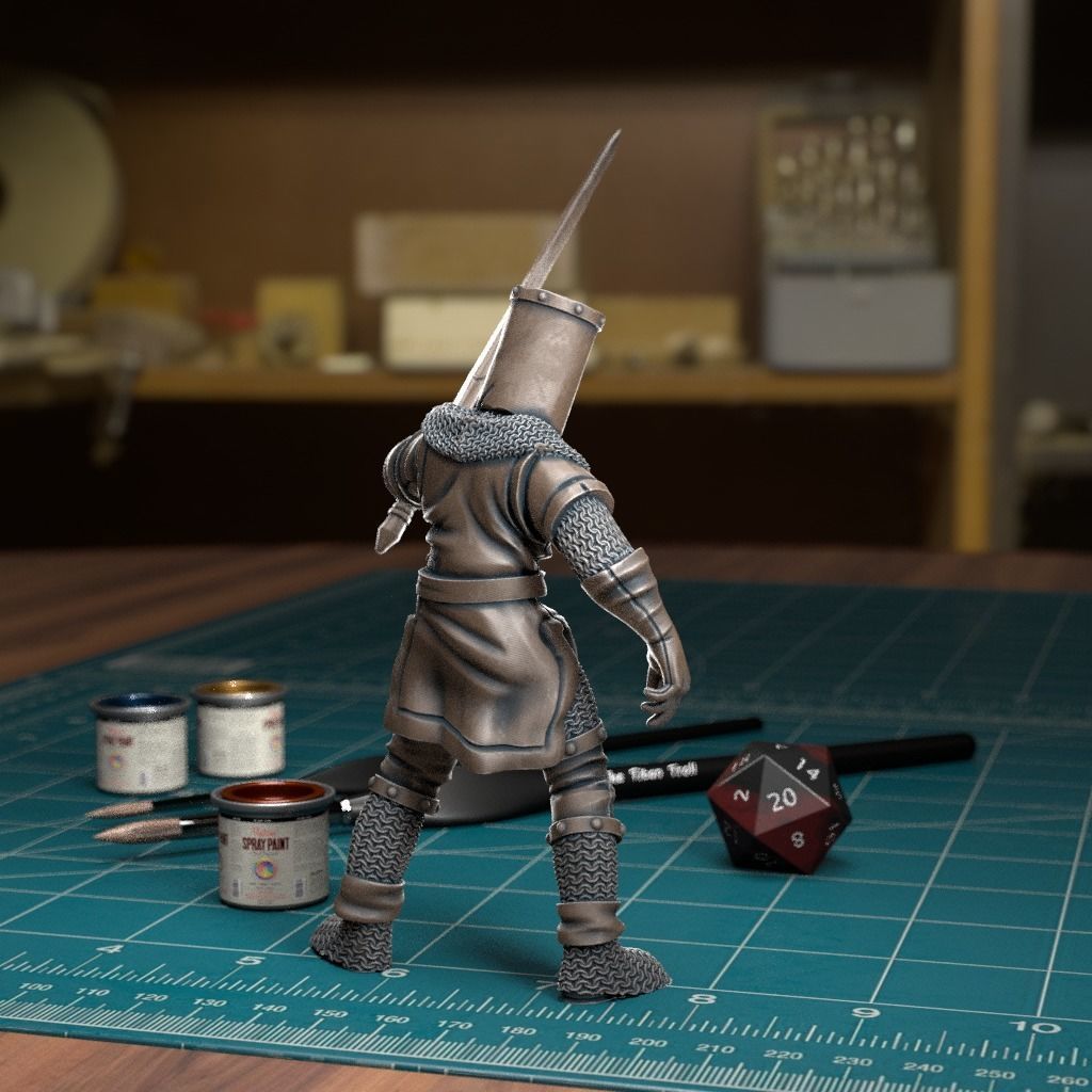 Black Knight 03 - Pre-Supported 3D print model_3