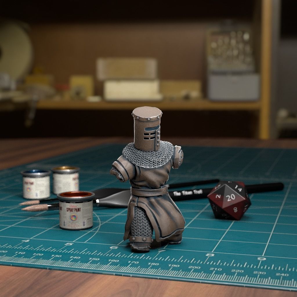 Black Knight Stumps - Pre-Supported 3D print model_4