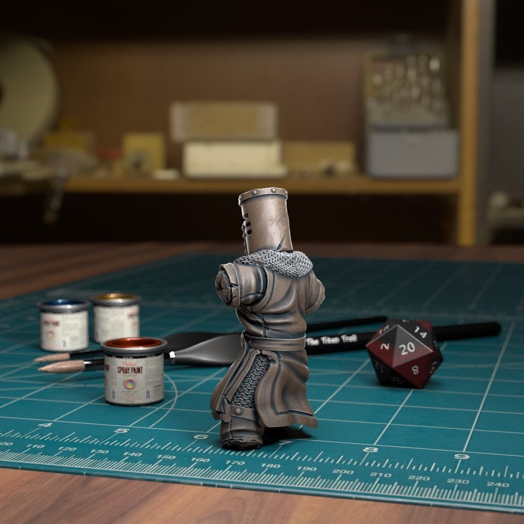Black Knight Stumps - Pre-Supported 3D print model_2