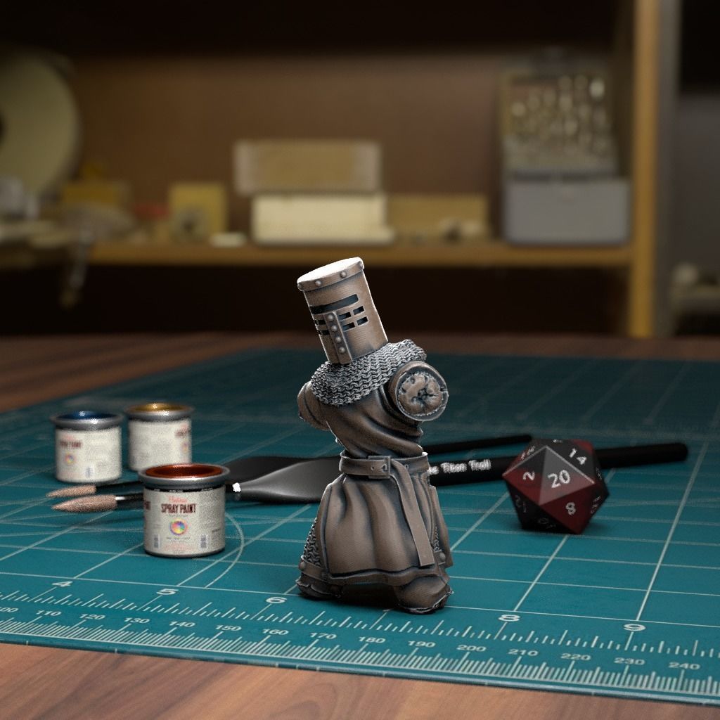Black Knight Stumps - Pre-Supported 3D print model_1