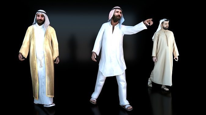 The men of Islam 3D model  3D model