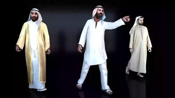 The men of Islam 3D model 