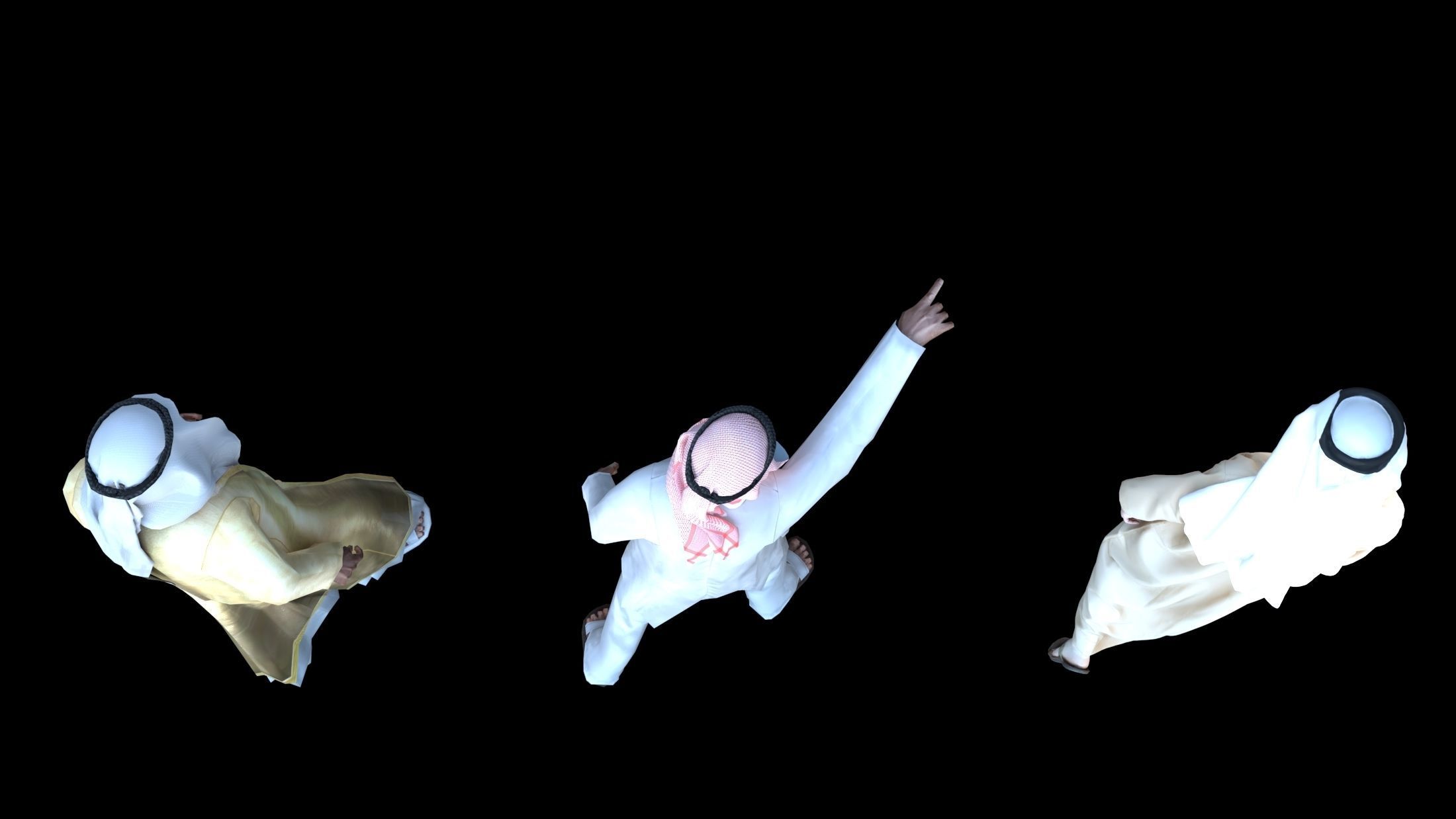 The men of Islam 3D model 3D model_2