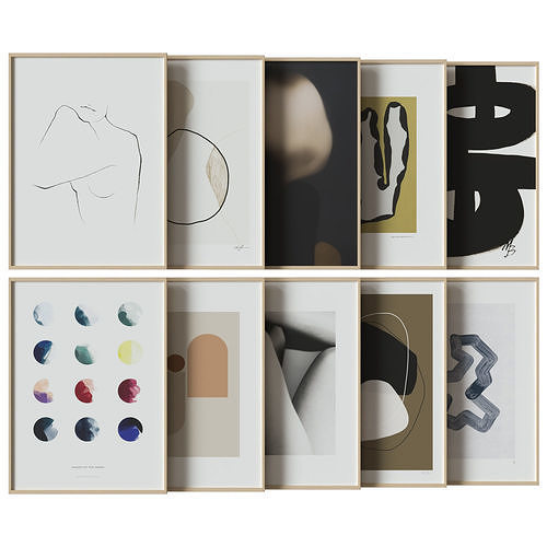 art work set 13 3D model