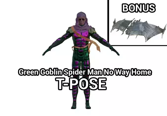 Green Goblin T-Pose Spider Man No Way Home
