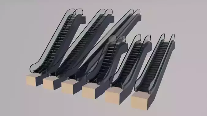 Escalator set of ladders
