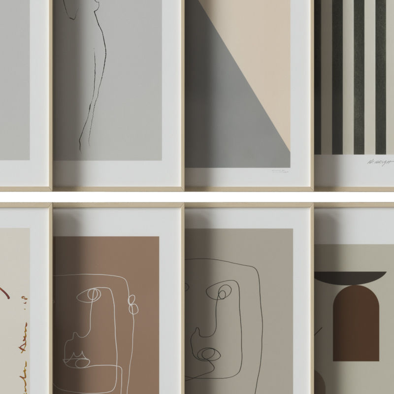 art work set 12 3D model_3