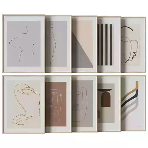 art work set 12 3D model