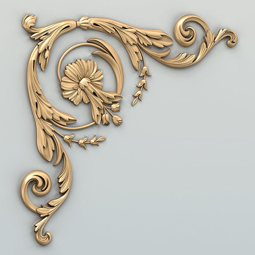 Corner decor 019 3D model