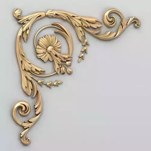 Corner decor 019 3D model