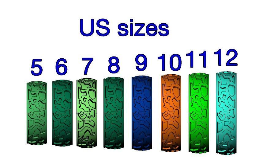 Wedding band promise rings solid color 3D print model_10