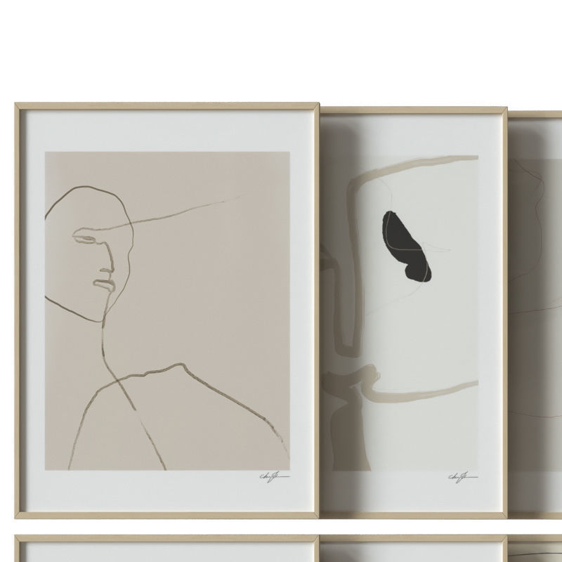 art work set 10 3D model_1