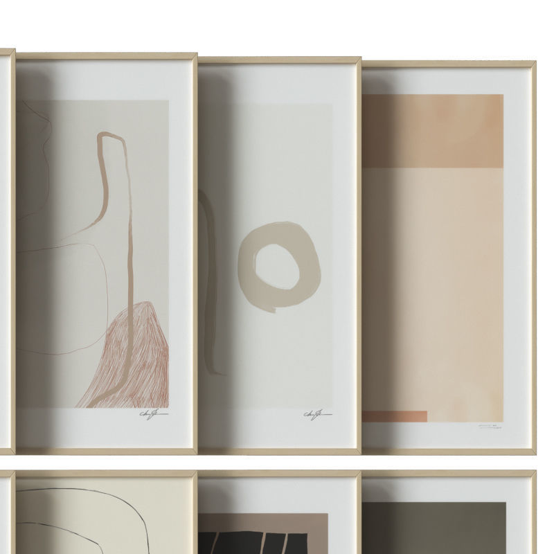 art work set 10 3D model_2