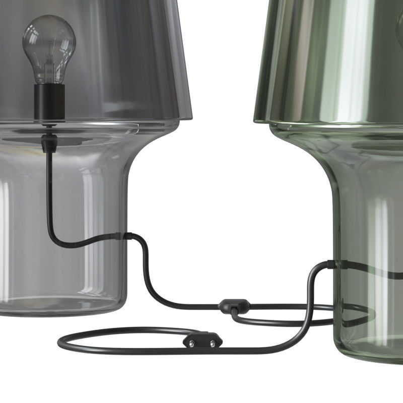 Cosy Grey Table Lamp 3D model_3