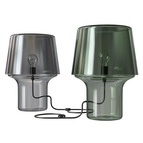 Cosy Grey Table Lamp 3D model