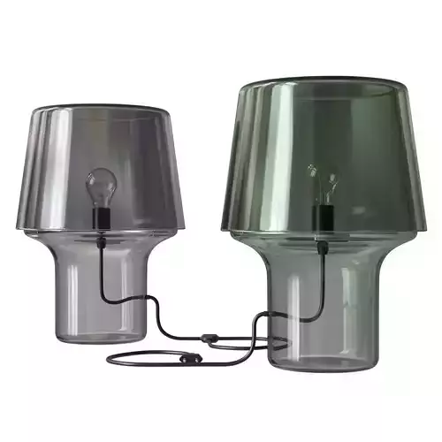 Cosy Grey Table Lamp 3D model