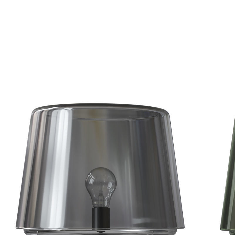 Cosy Grey Table Lamp 3D model_1