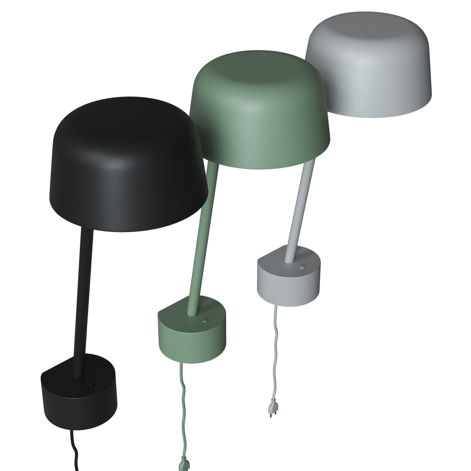 Lean Wall Lamp 3D model_1