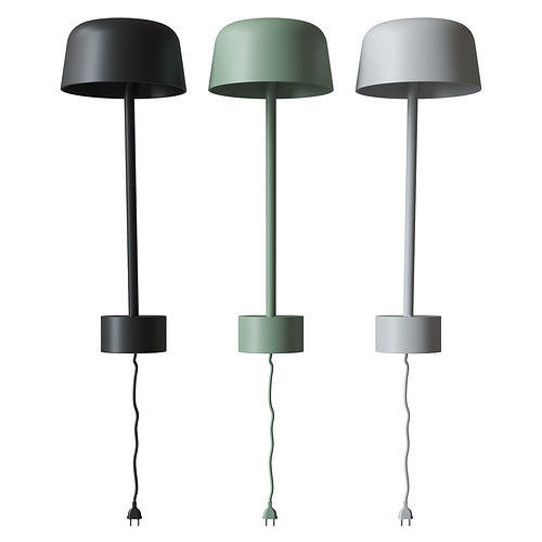 Lean Wall Lamp 3D model