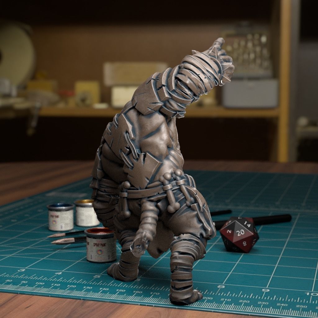 Giant Rat Ogre- Pre-Supported 3D print model_3