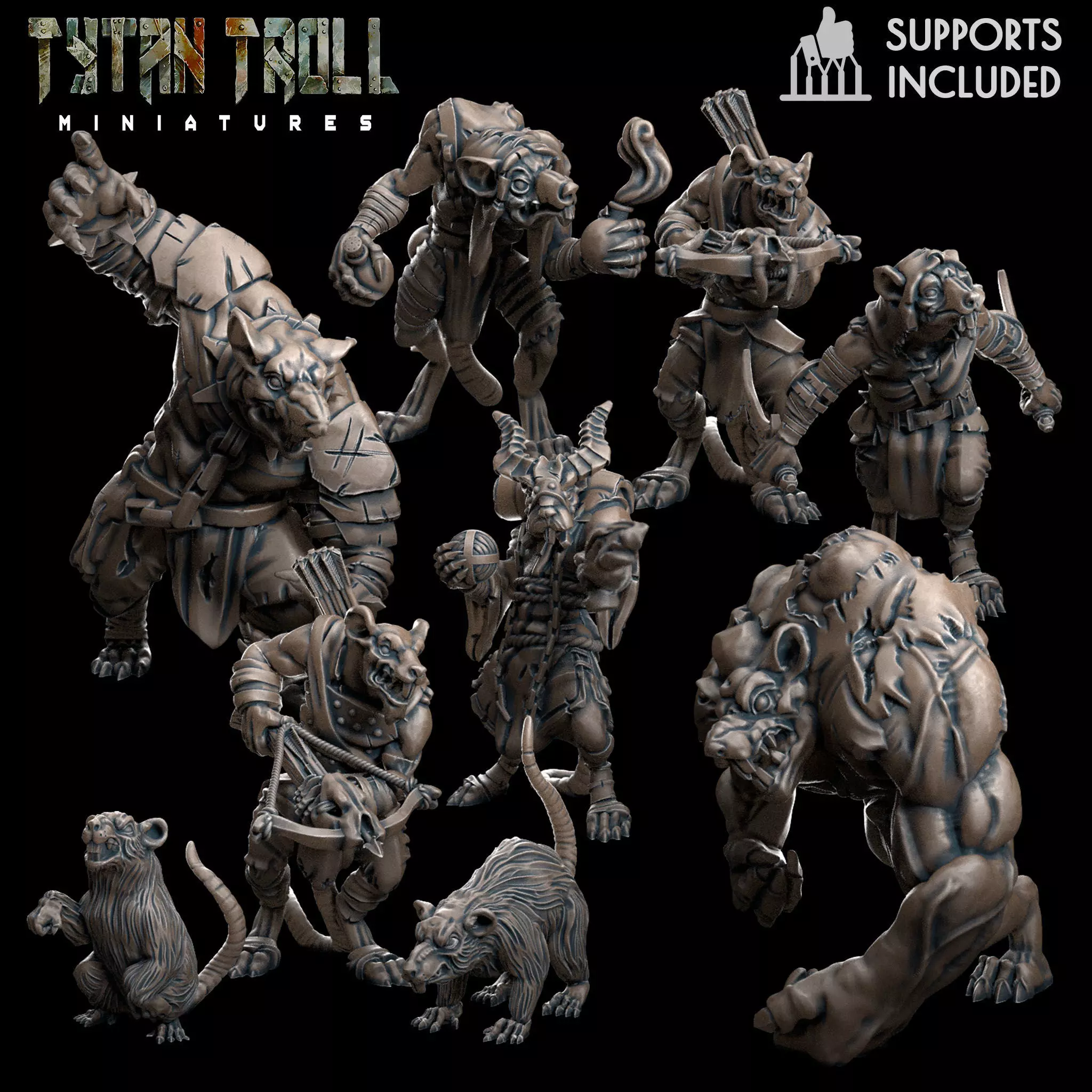 Ratpack Bundle - Pre-Supported 3D print model_0