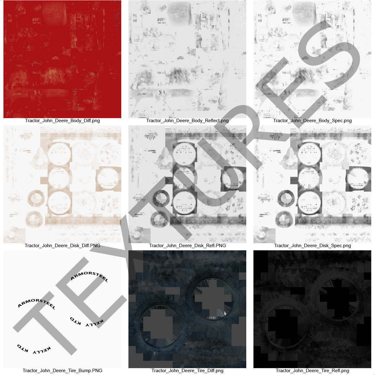 Tractor Generic 3D model_38