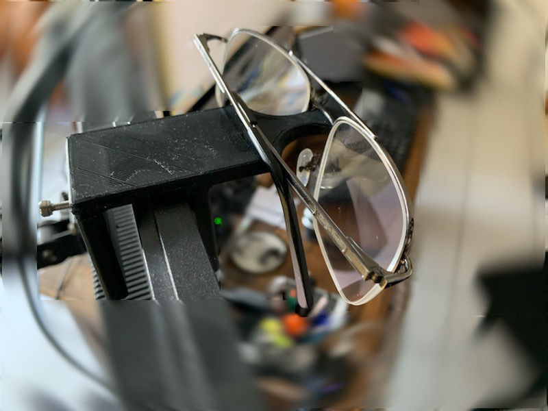 Easy to print monitor top eyeglass holder 3D print model_2