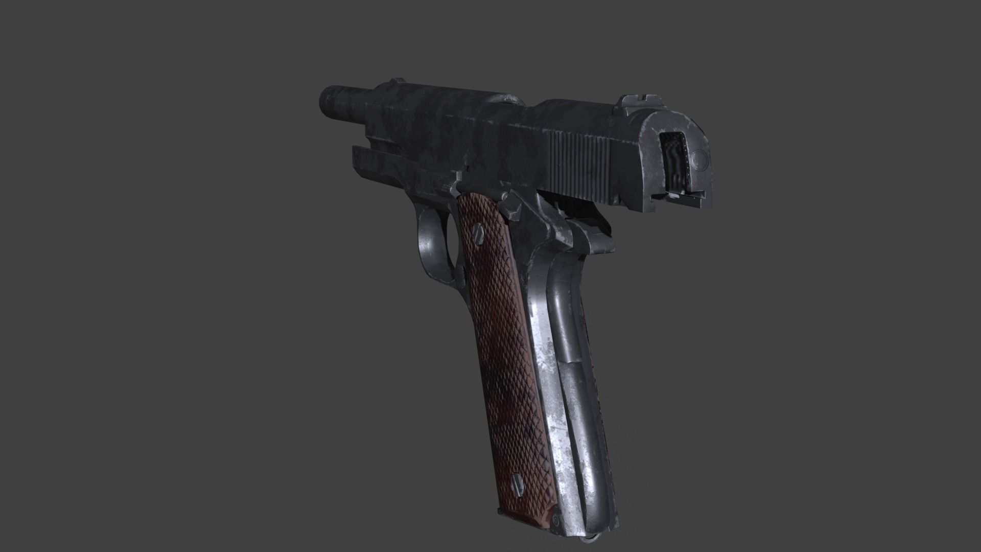 M1911 Pistol  Low-poly 3D model_13