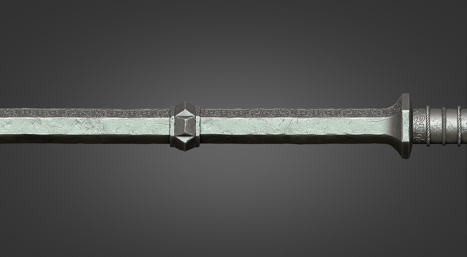 Mace of Sauron - Lord of the Rings 3D print model_3