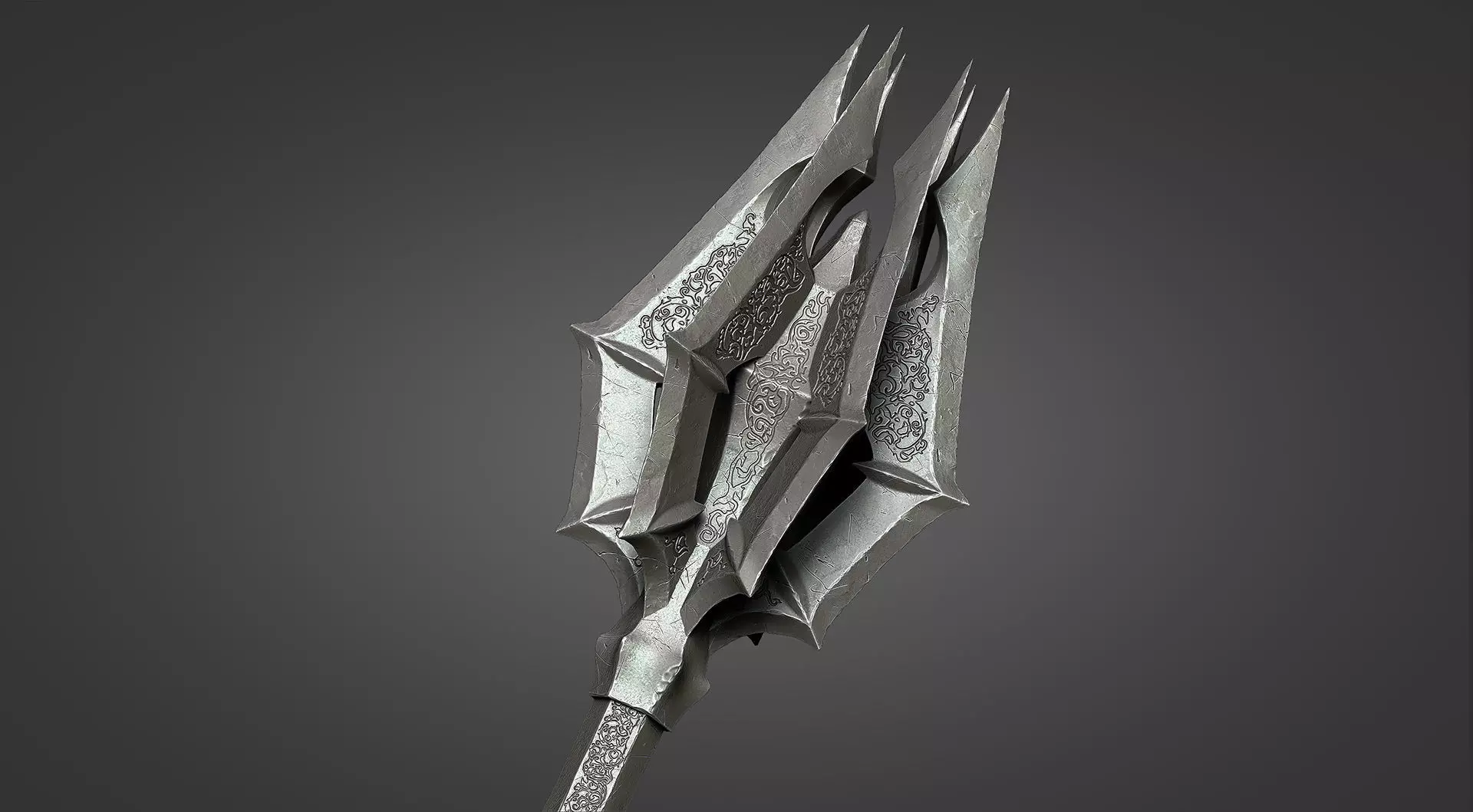 Mace of Sauron - Lord of the Rings 3D print model_0