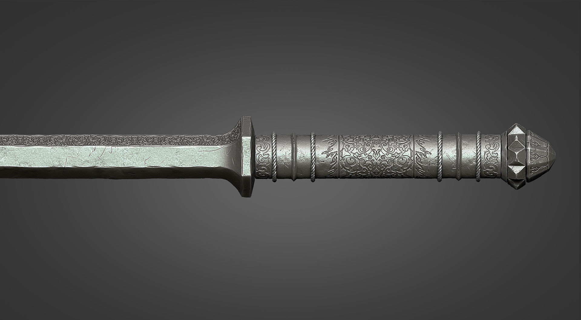 Mace of Sauron - Lord of the Rings 3D print model_4