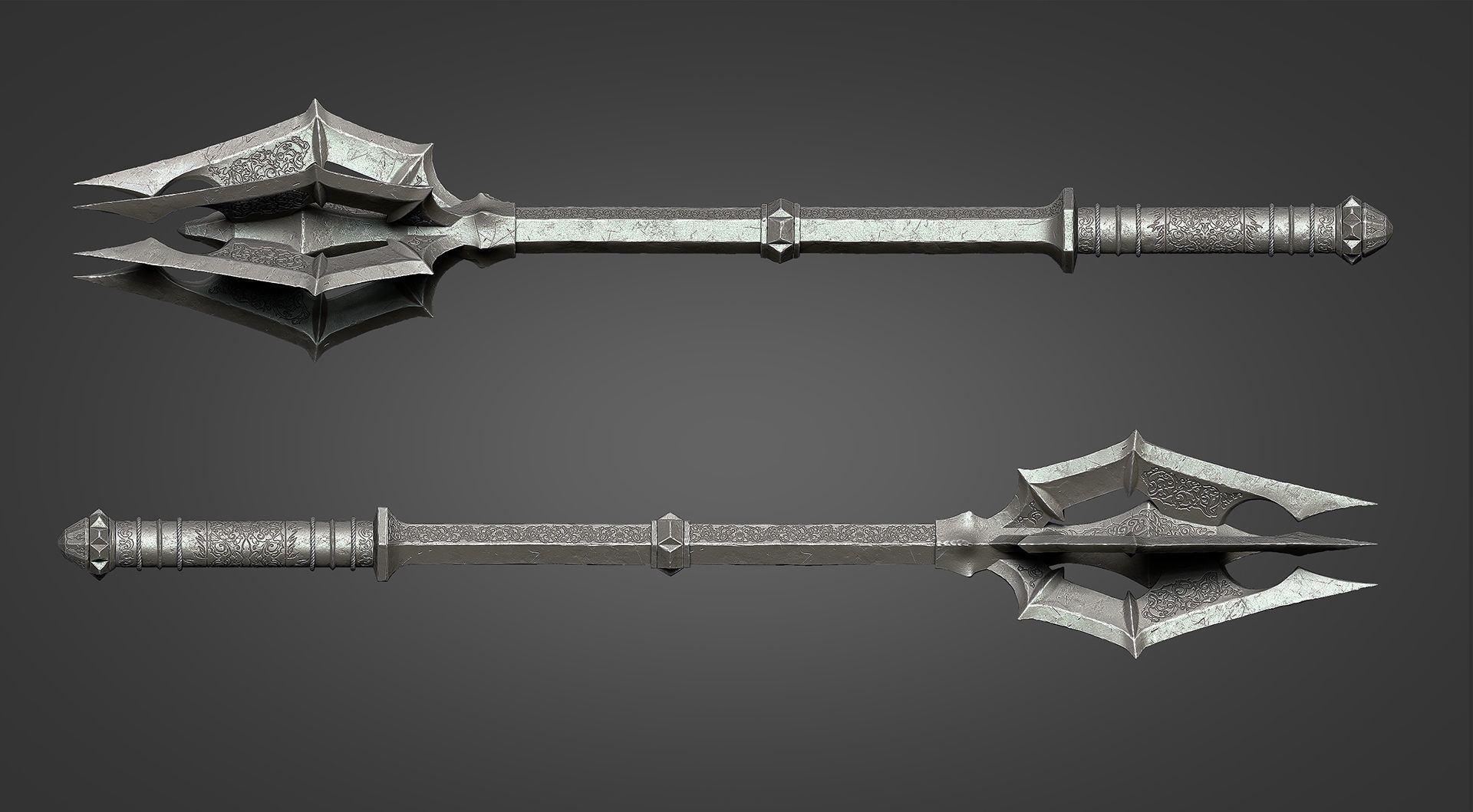 Mace of Sauron - Lord of the Rings 3D print model_1