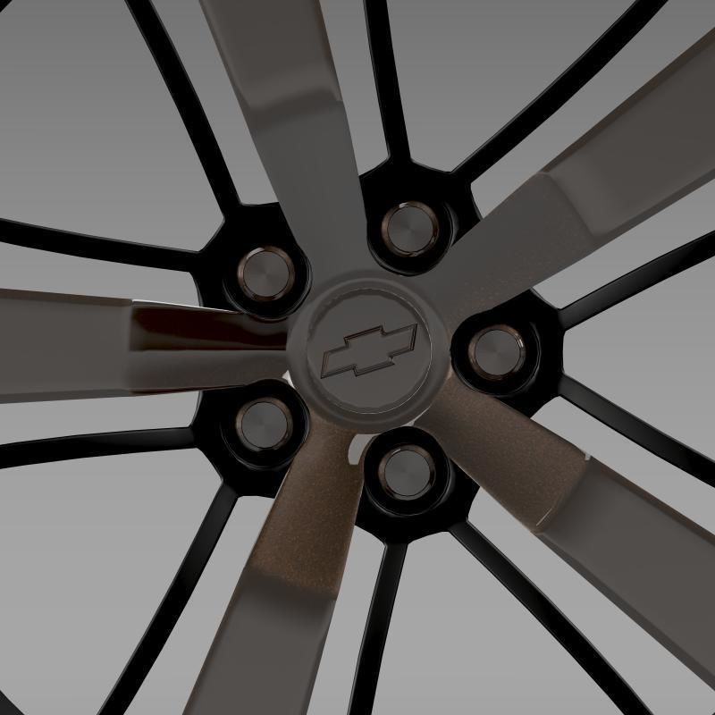 Chevrolet Camaro 2008 BlackConcept rim 3D model_5