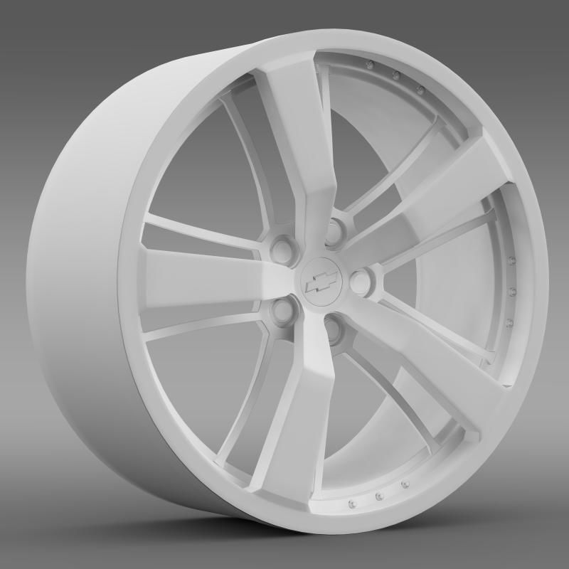 Chevrolet Camaro 2008 BlackConcept rim 3D model_6