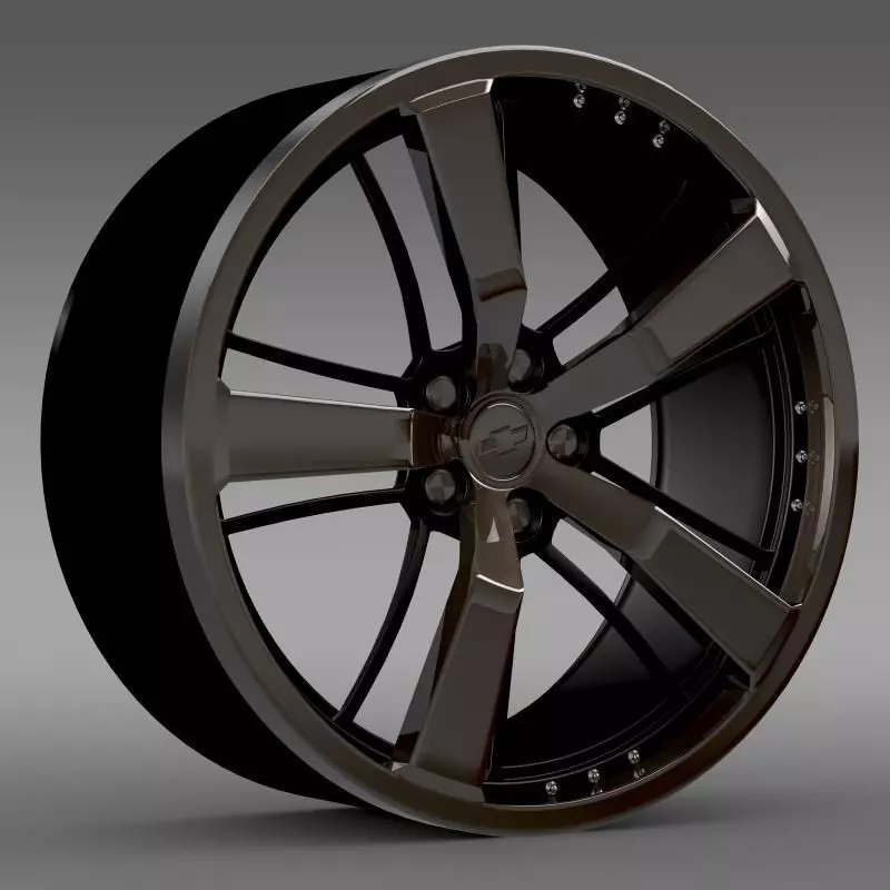 Chevrolet Camaro 2008 BlackConcept rim 3D model_0